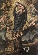CARDUCHO, Vicente Vision of St Francis of Assisi fg painting